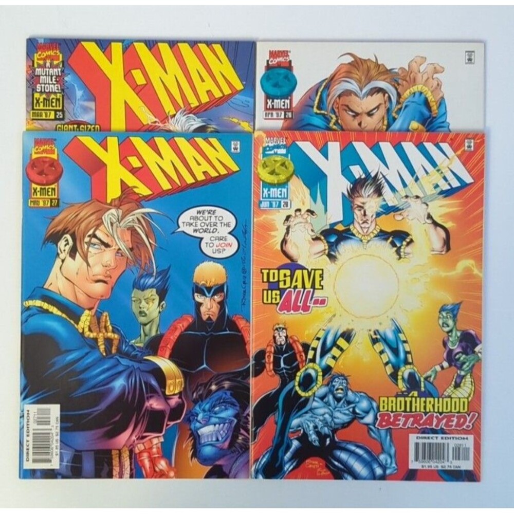 Lot Of 4 1997 Marvel X Man Comics #25-28 VF/NM